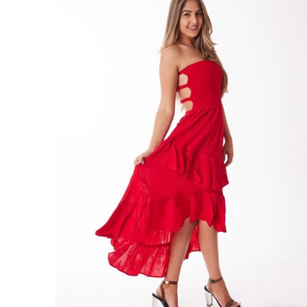 Strapless Red dress ONE LEFT